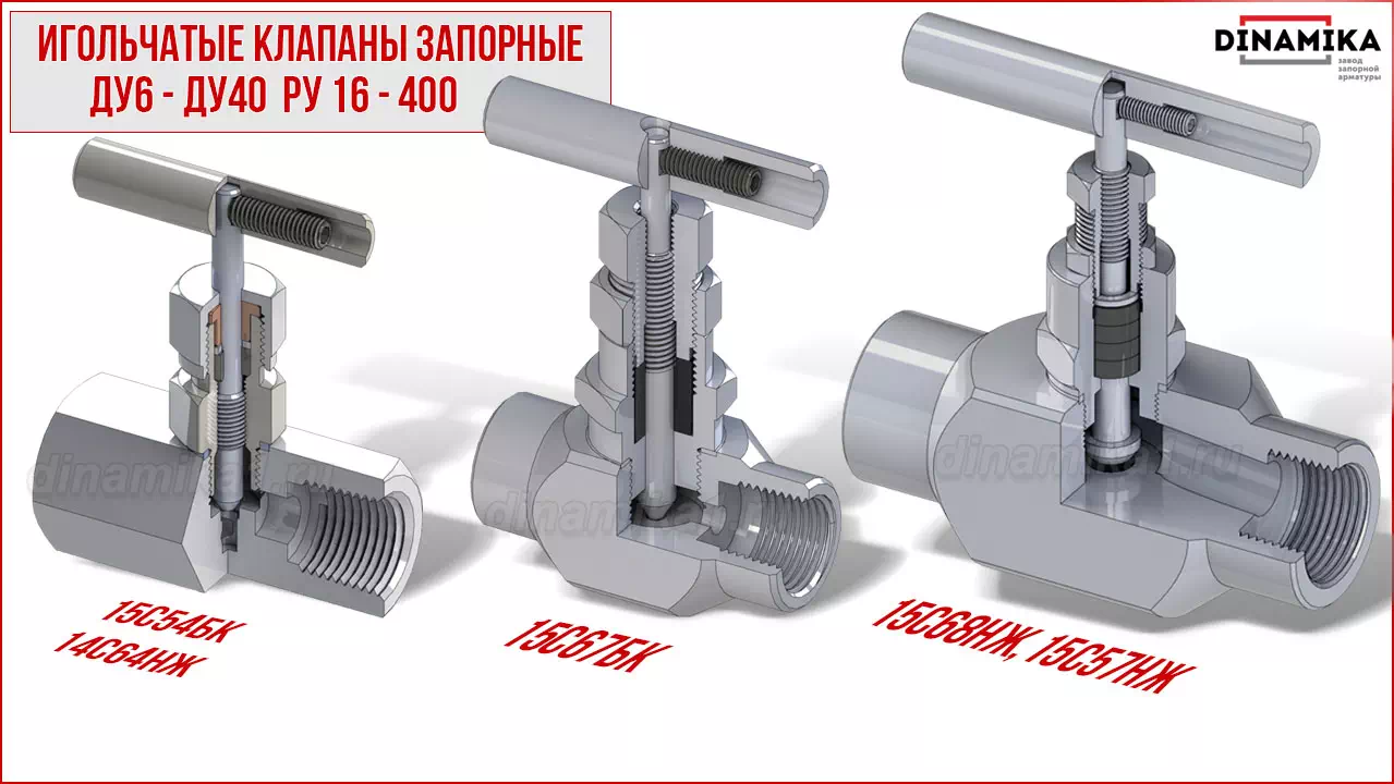 Резьбовые клапаны игольчатые муфтовые в Магнитогорске